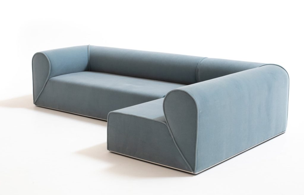 Divano blu Heartbreaker Moroso