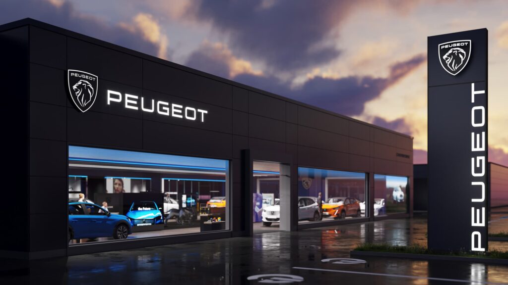 restyling showroom peugeot